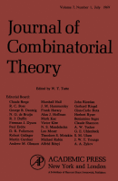 Go to journal home page - Journal of Combinatorial Theory